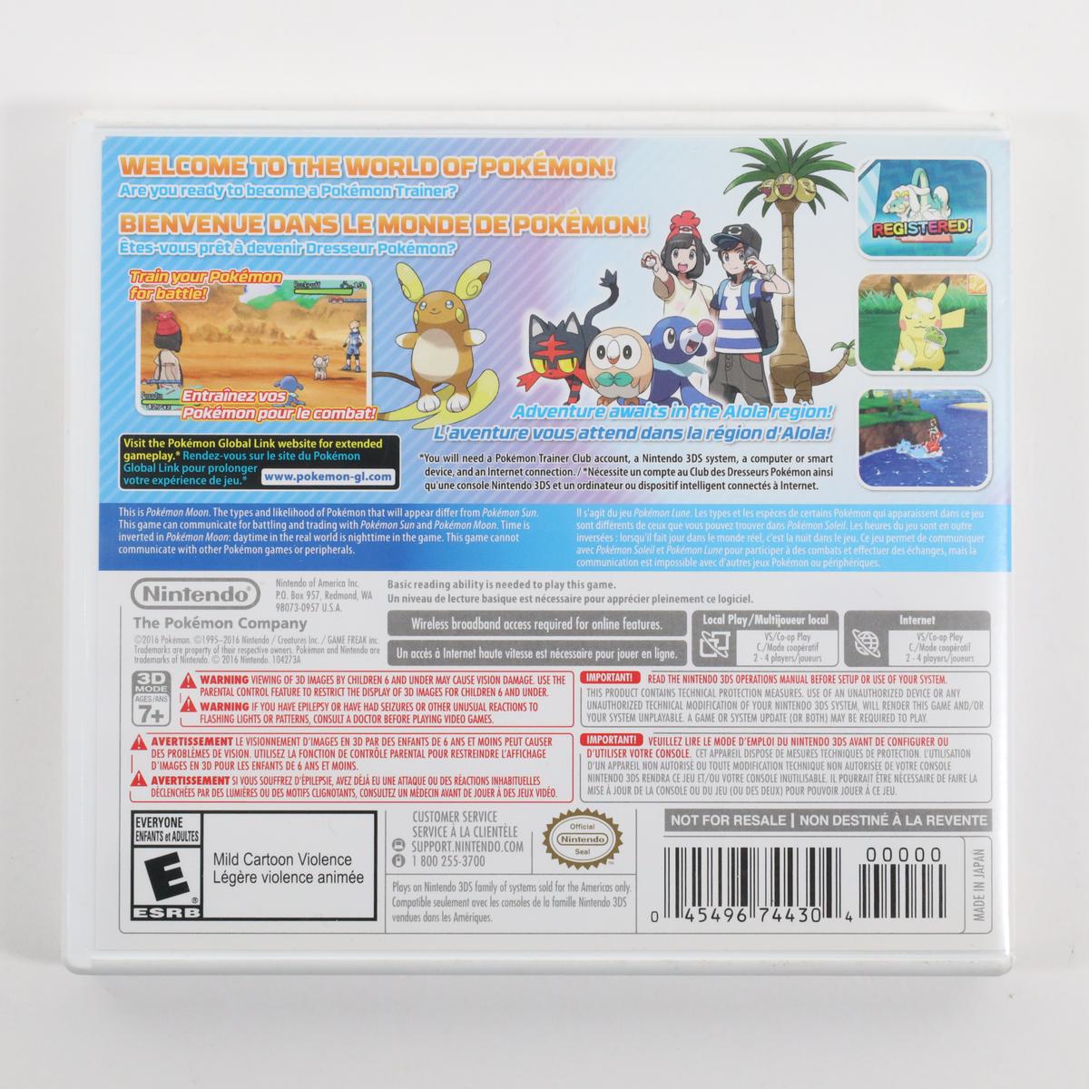 Pokémon Moon - 3DS (Complete / Good)