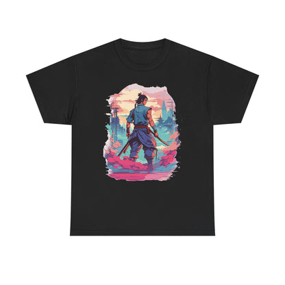 Neon Ronin T-Shirt — Anime Samurai Cyberpunk Tee