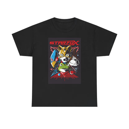 Cosmic Animal Squadron T-Shirt — Retro Space Shooter Tee