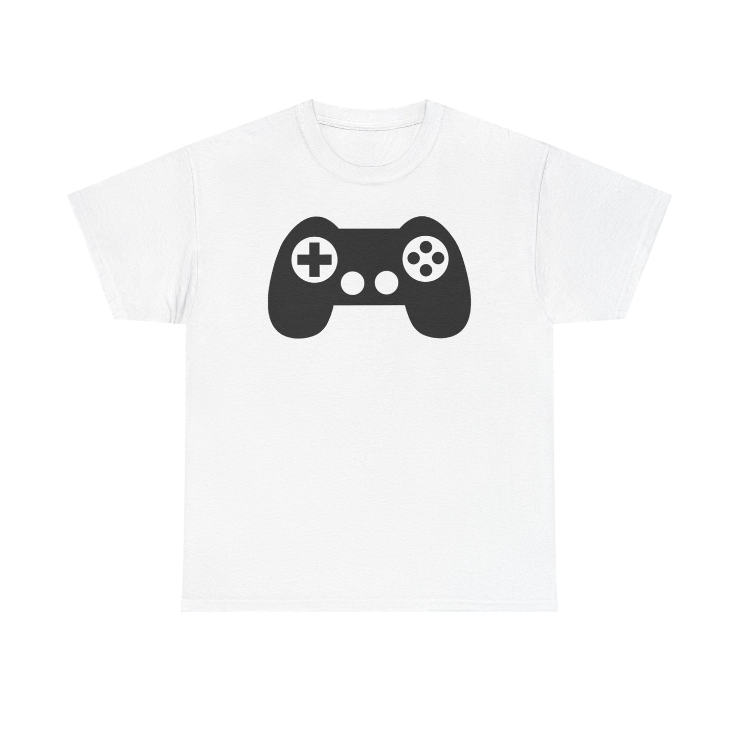 Classic Controller Icon T-Shirt — Minimalist Gamer Silhouette Tee