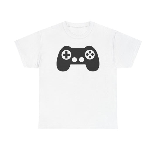 Classic Controller Icon T-Shirt — Minimalist Gamer Silhouette Tee
