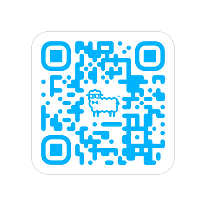 GeekSheep Games QR Code with Logo Transparent Sticker