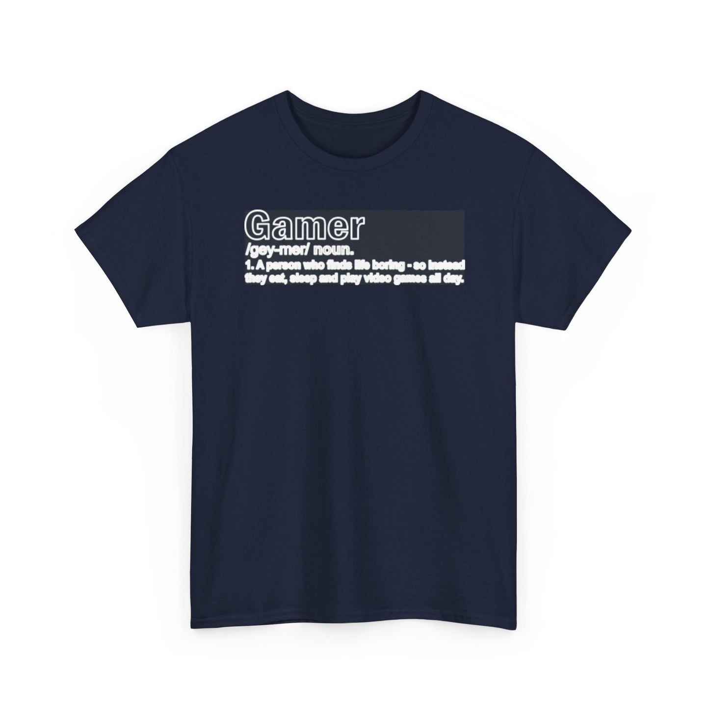 Gamer Noun Definition T-Shirt — Funny Gamer Humor Tee