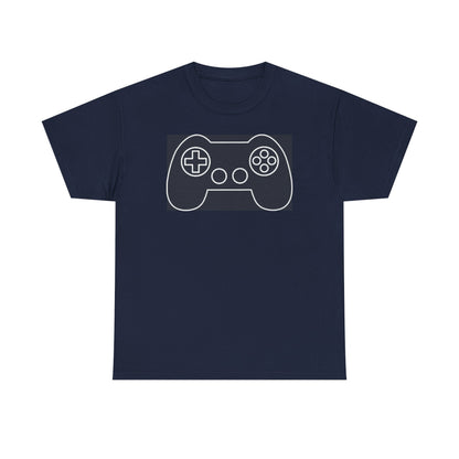 Controller Outline T-Shirt — Minimalist Line Art Gamer Tee
