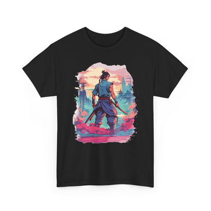 Neon Ronin T-Shirt — Anime Samurai Cyberpunk Tee