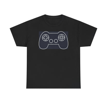 Controller Outline T-Shirt — Minimalist Line Art Gamer Tee