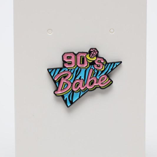 90s Babe Retro Style Enamel Pin