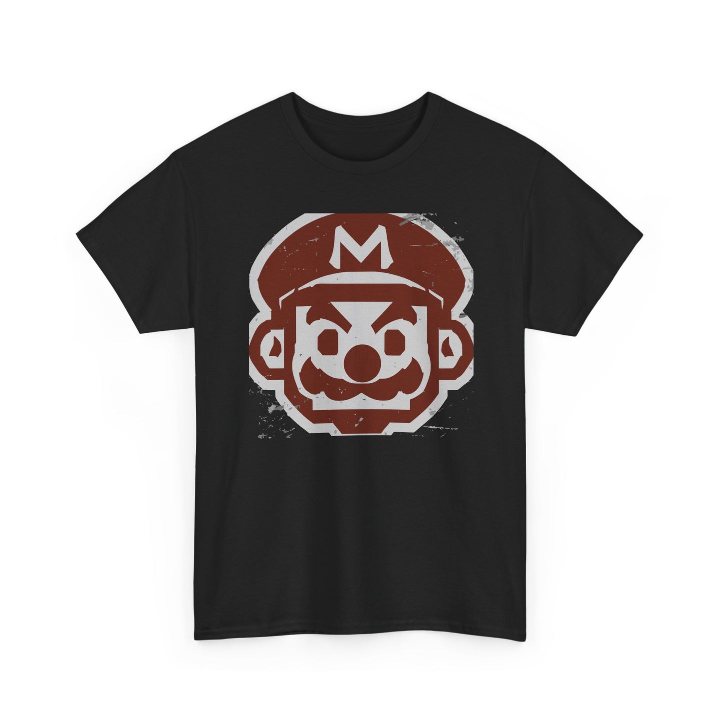Plumber Hero Emblem T-Shirt — Distressed Retro Gaming Tee