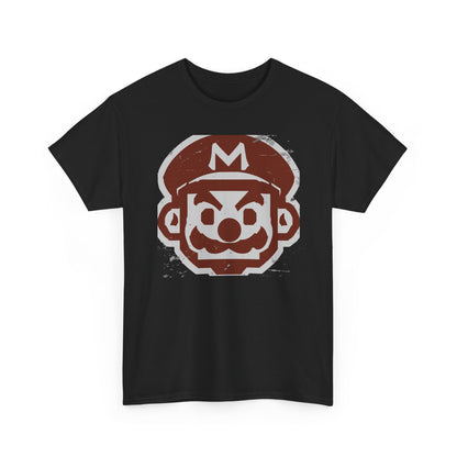 Plumber Hero Emblem T-Shirt — Distressed Retro Gaming Tee