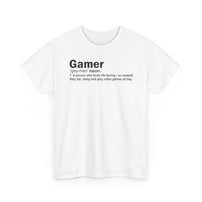 Gamer Definition T-Shirt — Funny Gamer Humor Tee
