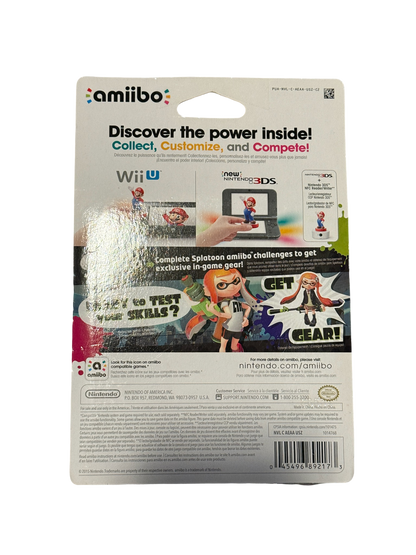 Orange Female Spatoon Girl “Inkling Chica” Amiibo Toy
