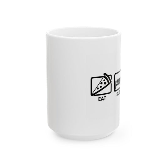 Eat Sleep Game Mug — Funny Gamer Lifestyle Coffee Mug