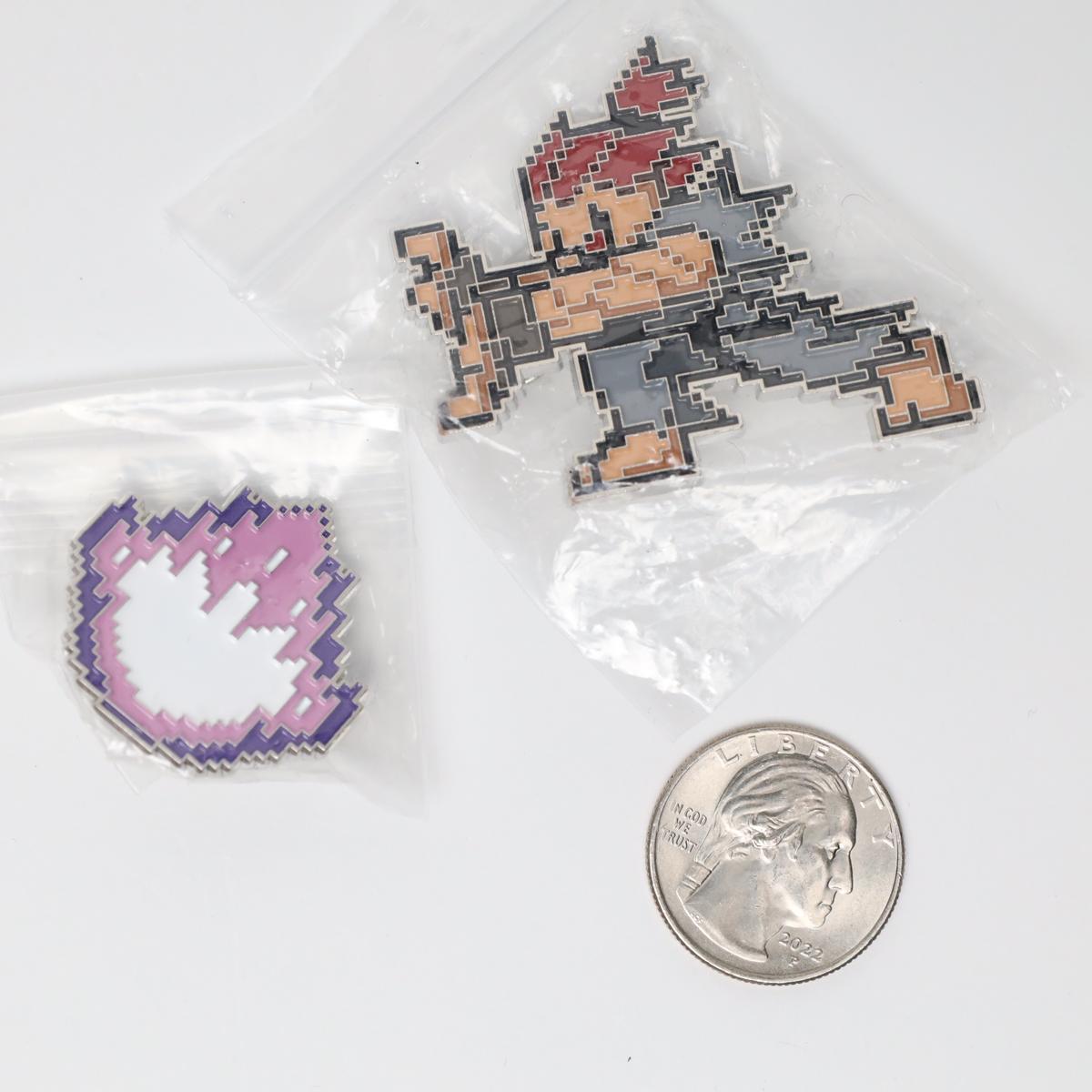 Akuma Pixel Hadouken Street Fighter Enamel Pin