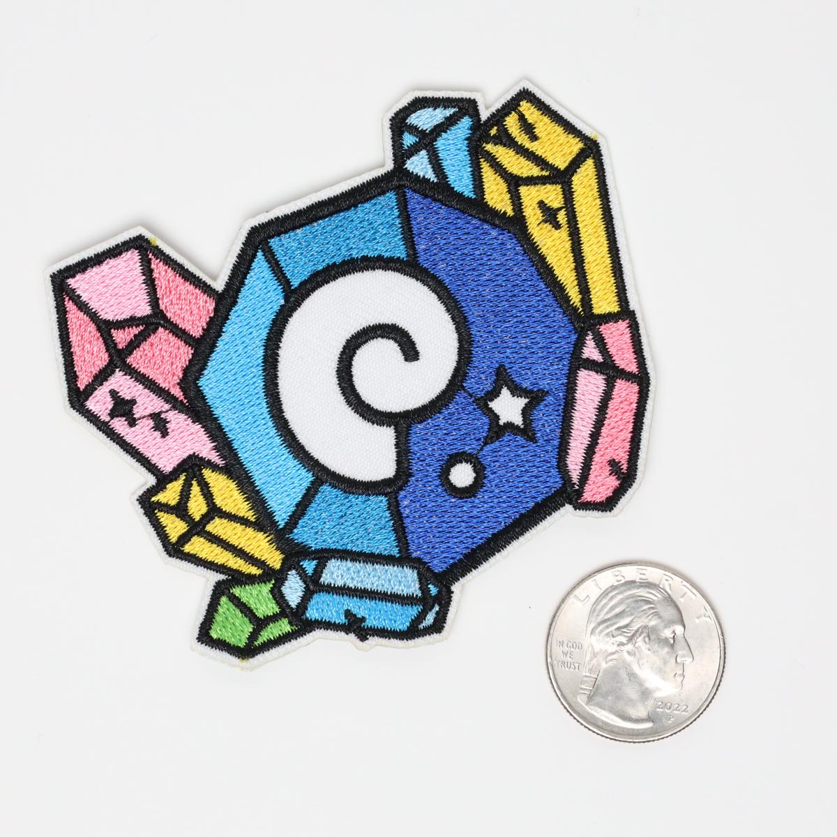 Animal Crossing Fossil Crystals Embroidered Iron On Patch