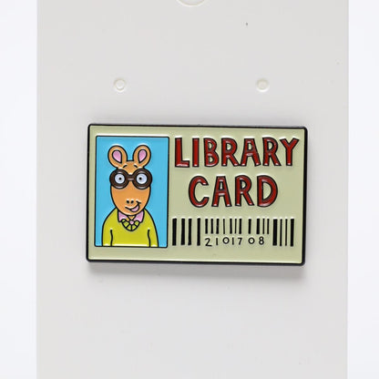Arthur Library Card Enamel Pin
