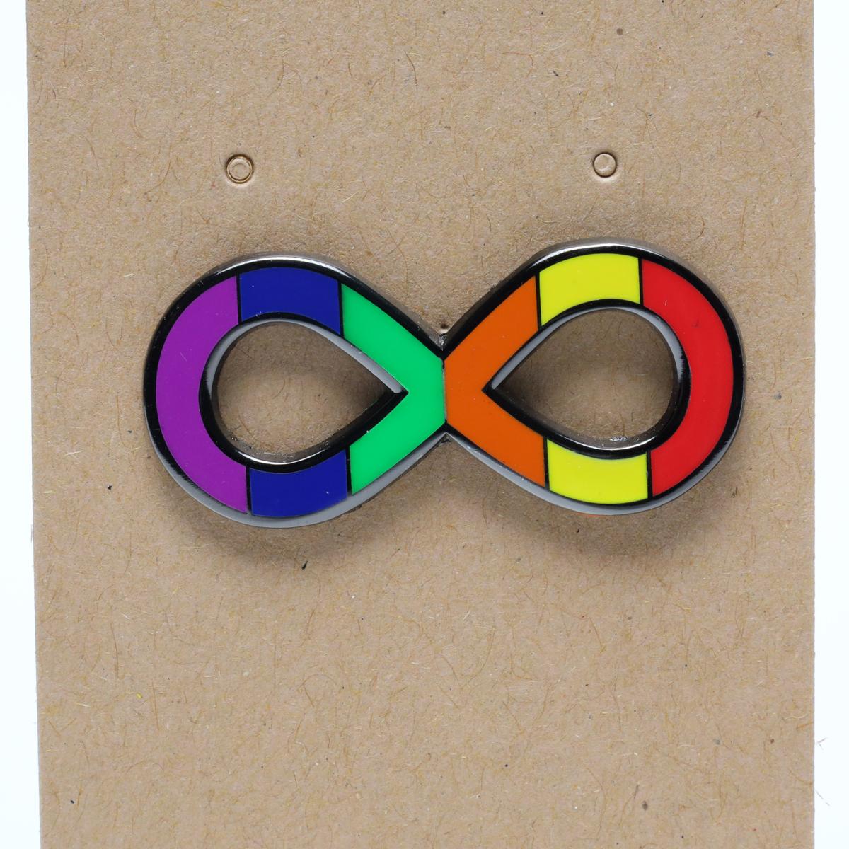 Autism Awareness Infinity Enamel Pin