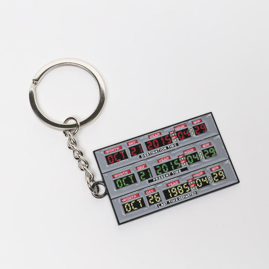 Back to the Future Delorean Time Circuit Metal Keychain
