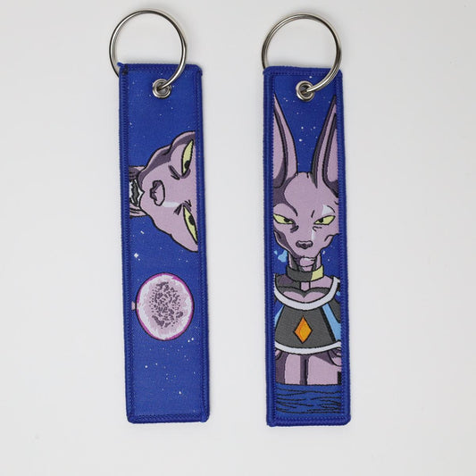 Beerus Dragon Ball Z Embroidered Keychain