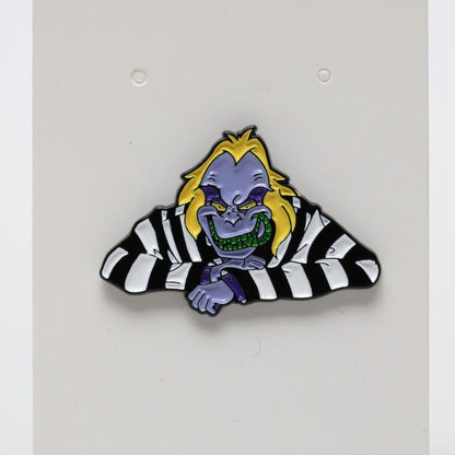 Beetlejuice Halloween Enamel Pin