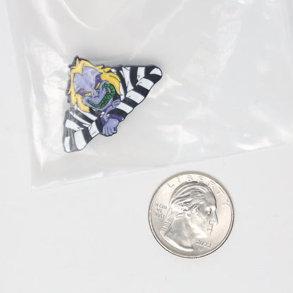 Beetlejuice Halloween Enamel Pin