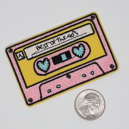 Best of the 90s Retro Tape Cassette Embroidered Iron On Patch