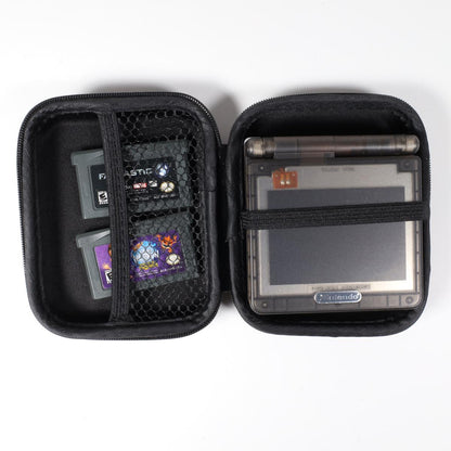 Black Nintendo GBA SP Hard Protection Case with Internal Pocket - GBA SP (Color)