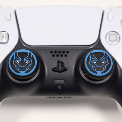 Blue Black Panther Thumb Grips