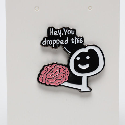 Brain Dropped Enamel Pin