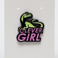 Clever Girl Raptor Jurassic Park Enamel Pin