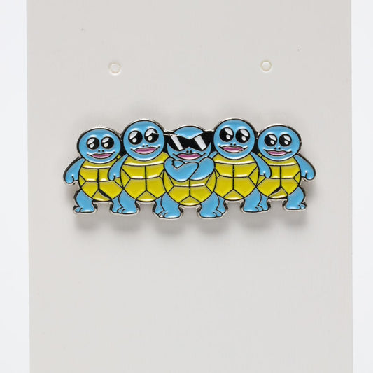 Cool Pokemon Squirtle Gang Enamel Pin