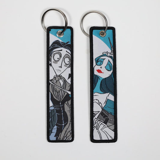 Corpse Bride Embroidered Keychain