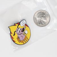 Courage I Am Fine Meme Enamel Pin