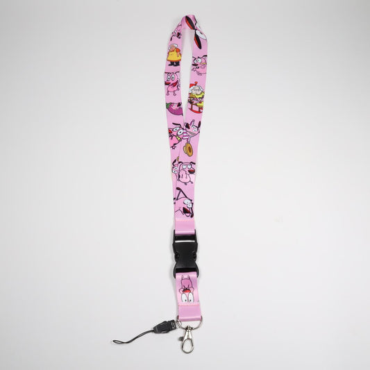 Courage The Cowardly Dog Detachable Lanyard