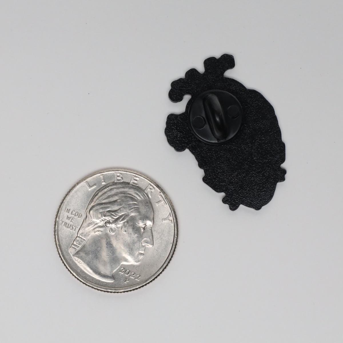 Creative Fight Like A Girl Heart Enamel Label Pin