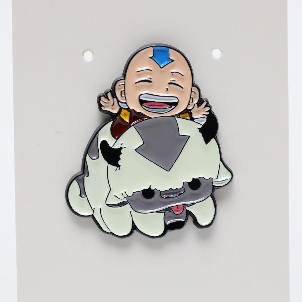 Cute Aang and Appa The Last Airbender Enamel Pin