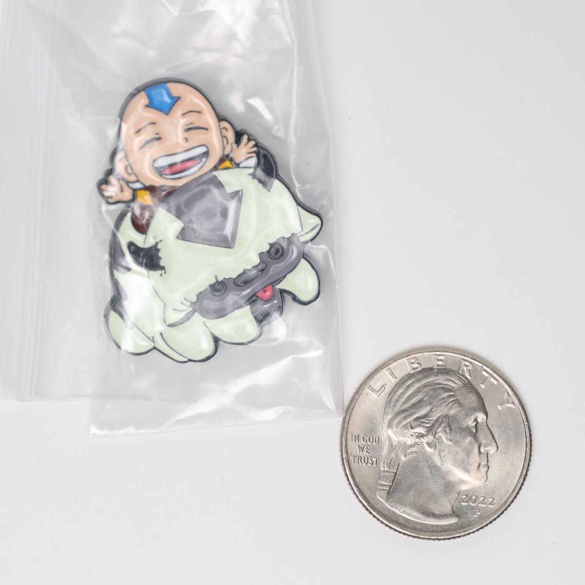 Cute Aang and Appa The Last Airbender Enamel Pin