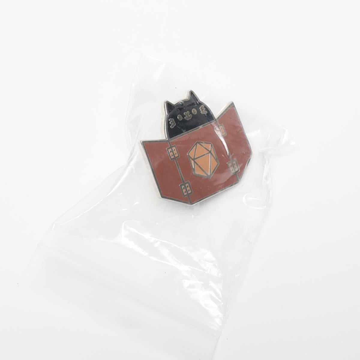 Cute Cat Kawaii Dungeon Master D&D Enamel Pin