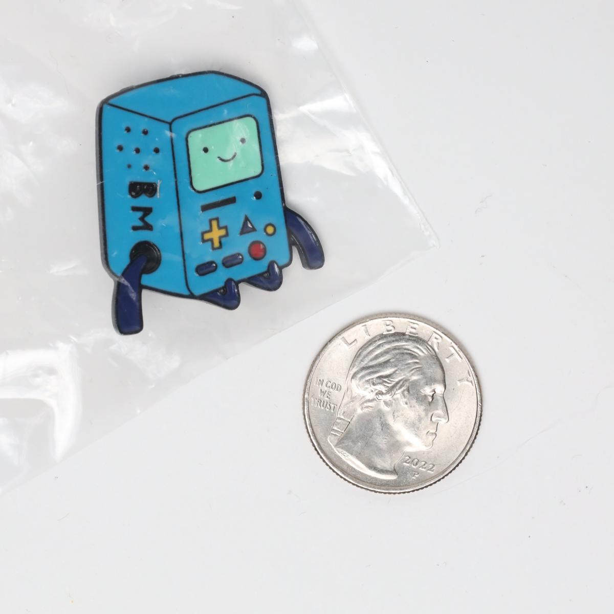 Cute Handheld Game Console Guy Enamel Pin