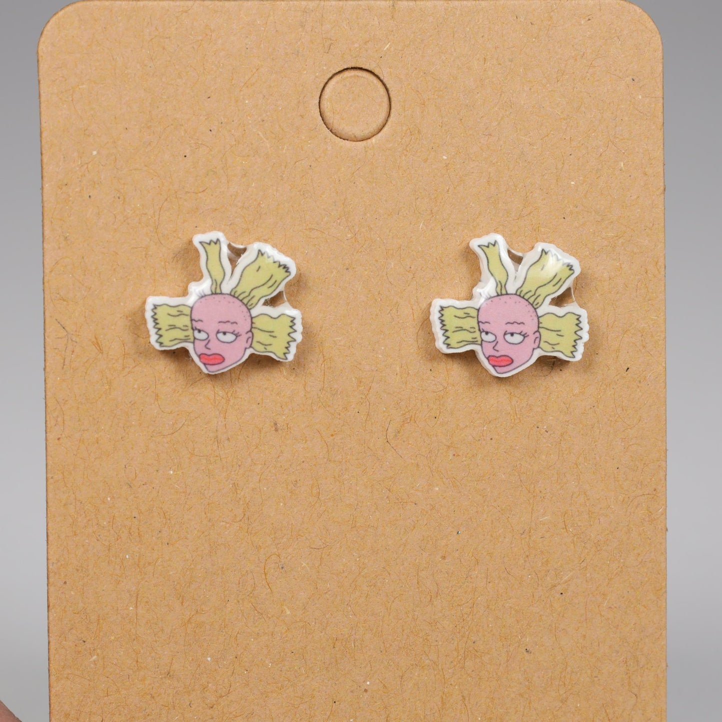 Cynthia Head "Rugrats" Acrylic Resin Stud Earrings