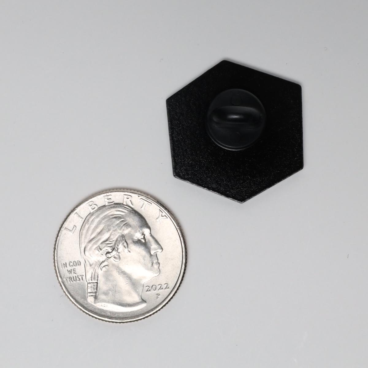 D20 Trans Pride They / Them Enamel Pin