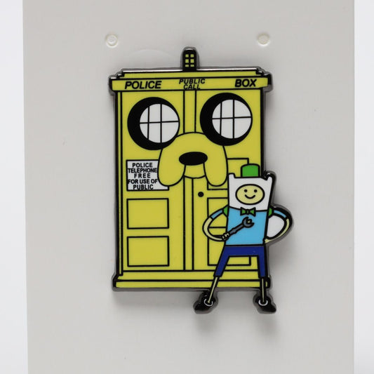 Doctor Who x Adventure Time Finn and Jake Enamel Pin