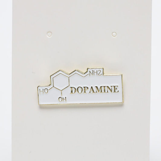 Dopamine Chemical Structure Enamel Label Pin