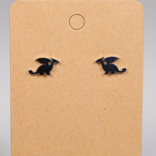 Dragon Stainless Steel Stud Earrings