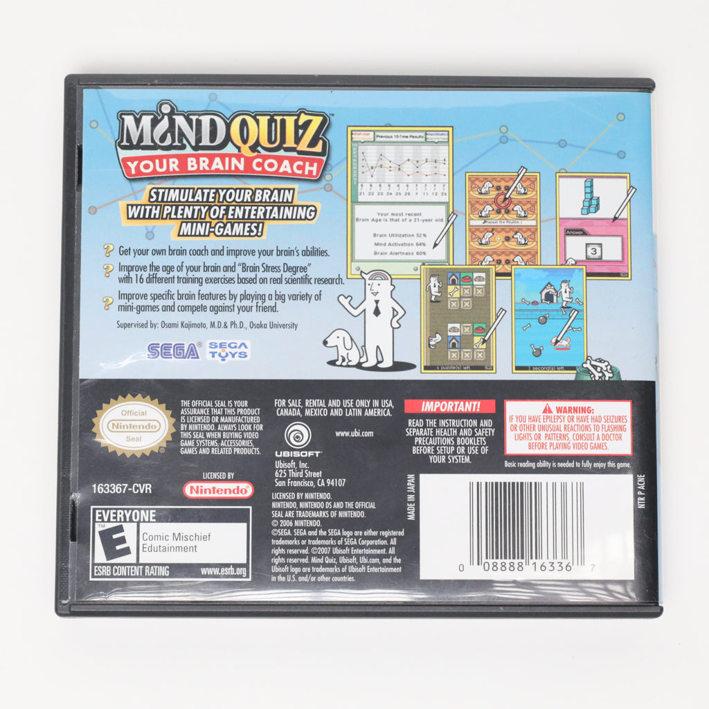 Mind Quiz: Your Brain Coach - Nintendo DS (Complete / Good)