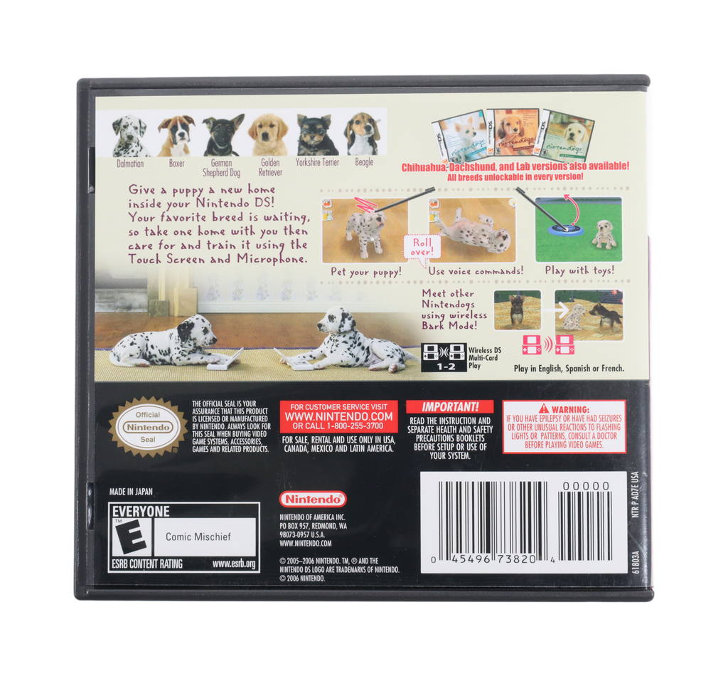 Nintendogs: Dalmatian and Friends - Nintendo DS (Complete / Poor)