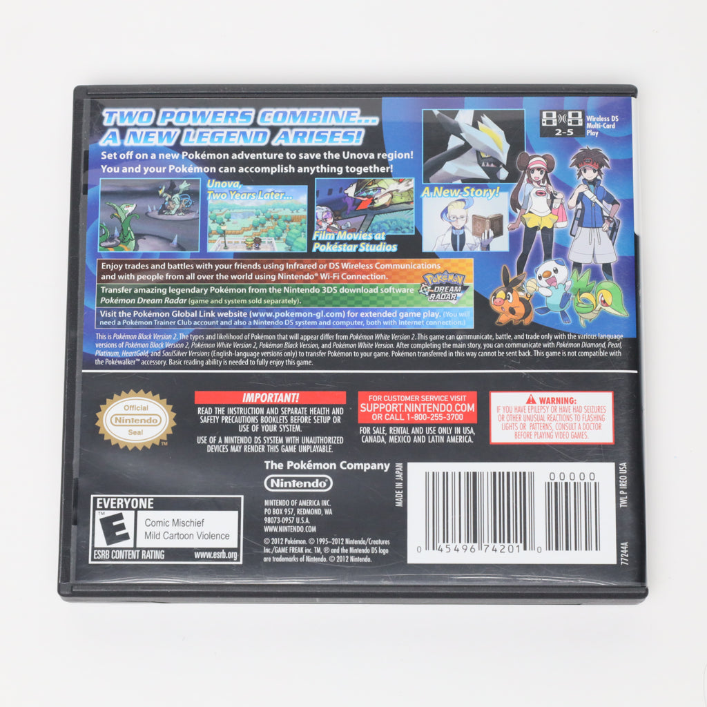 Pokémon Black 2 - Nintendo DS (Complete / Like New)