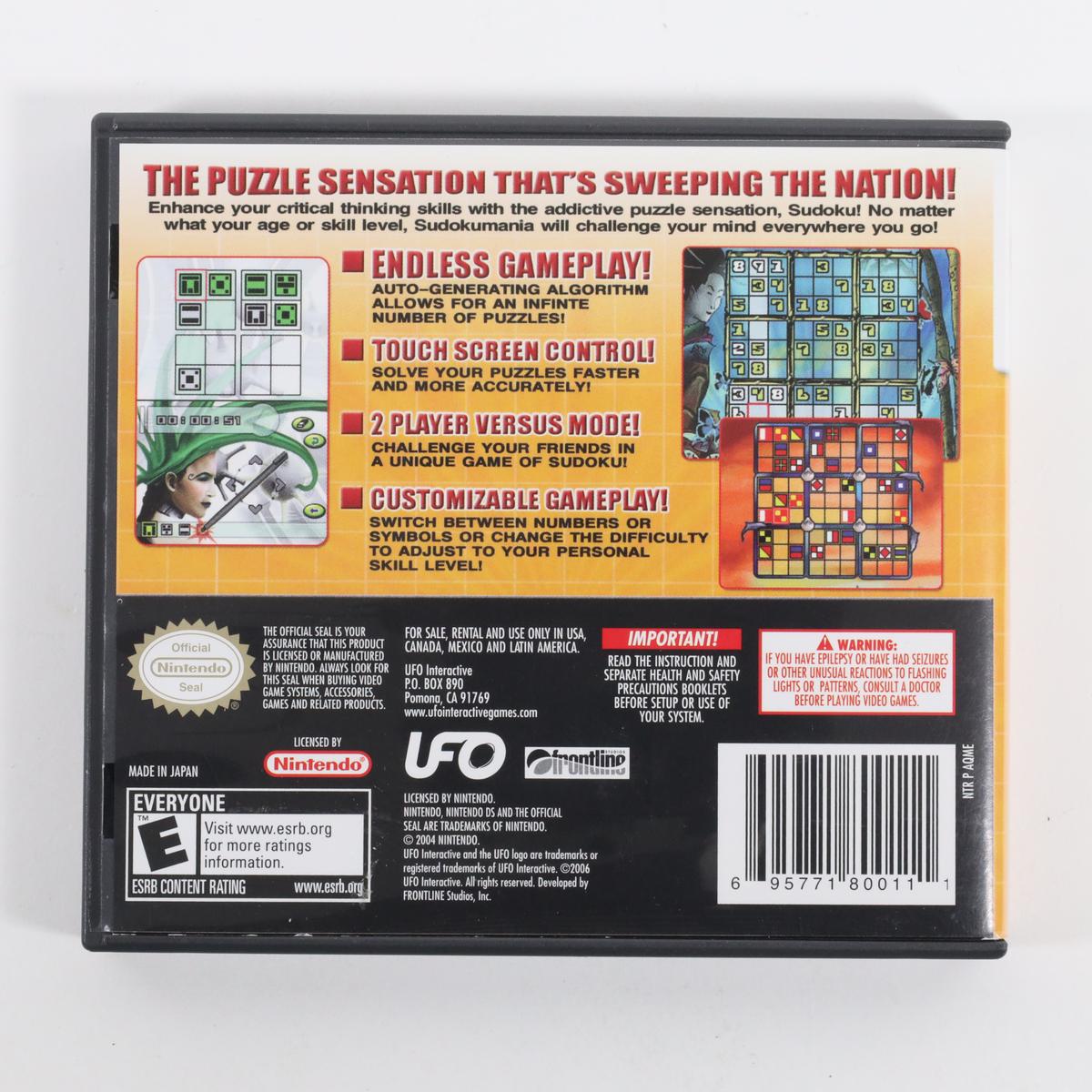 Sudoku Mania - Nintendo DS (Complete / Good)