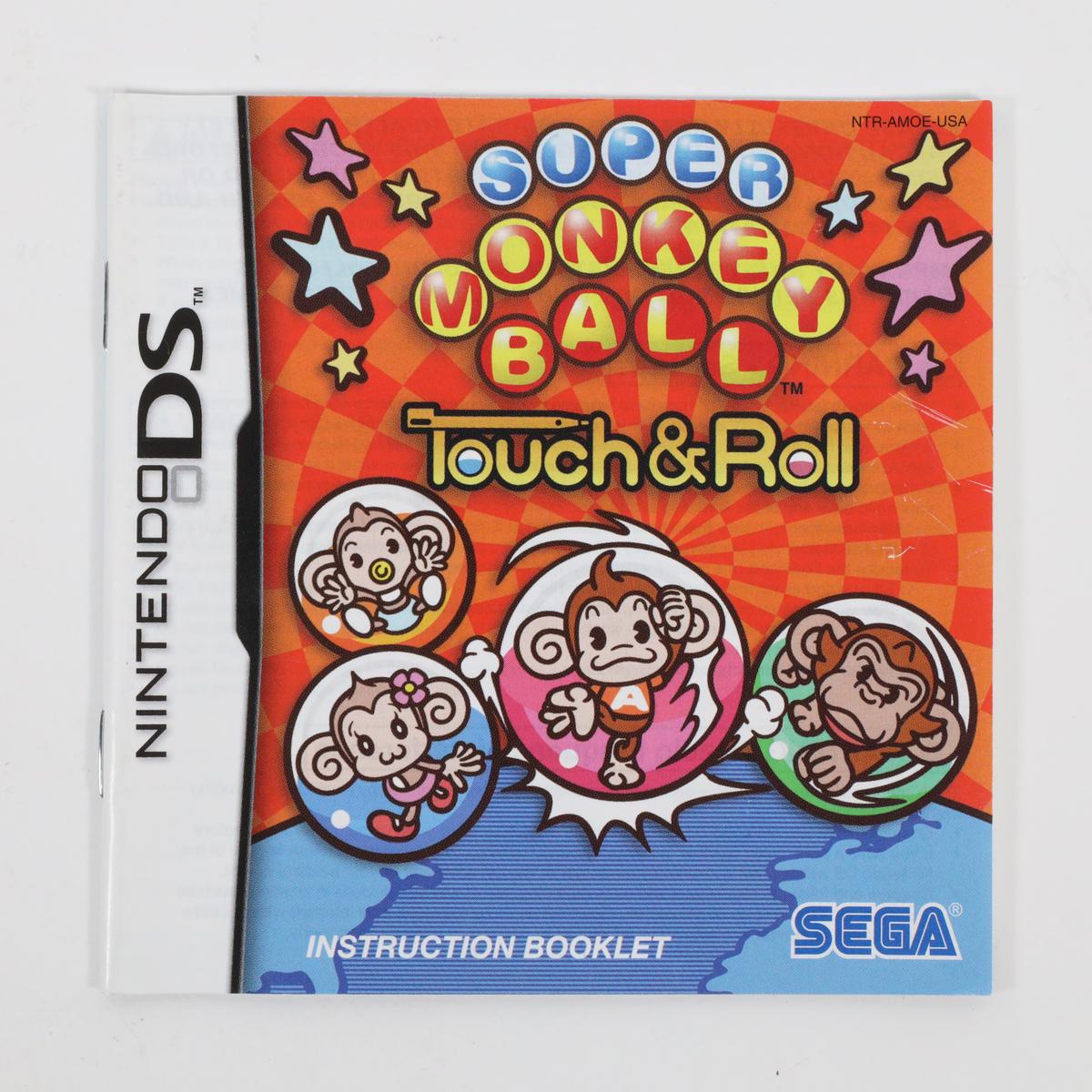 Super Monkey Ball: Touch & Roll - Nintendo DS (Manual / Good)