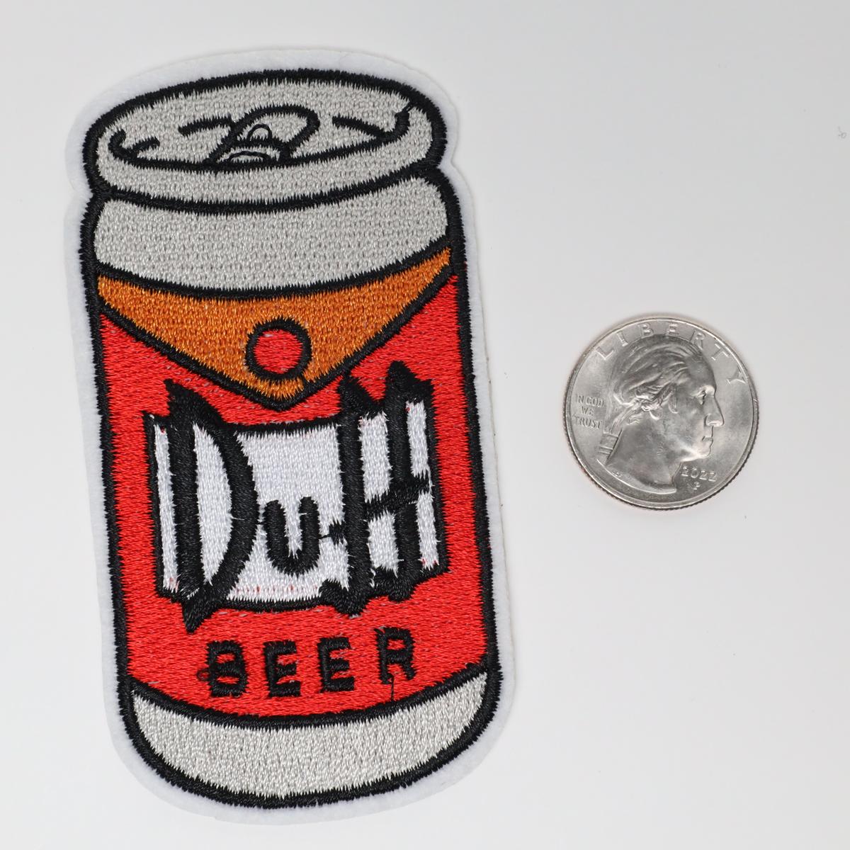 Duff Beer Simpsons Iron On Embroidered Patch