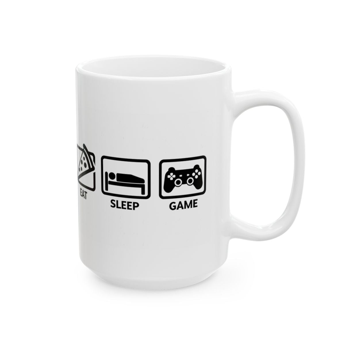 Eat Sleep Game Mug — Funny Gamer Lifestyle Coffee Mug